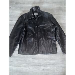 Boston Harbour Outdoorwear soft leather jacket, fully lined, Size Large